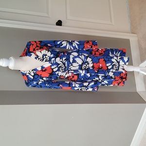 DVF Jeanne Two Muti-colored Wrap Dress Size 6.